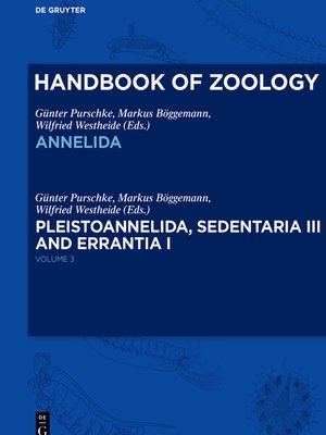 cover image of Pleistoannelida, Sedentaria III and Errantia I